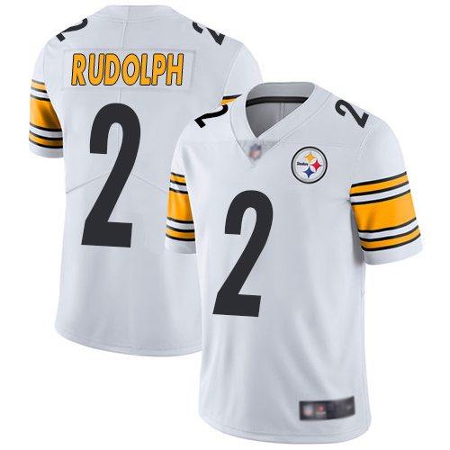 Men Pittsburgh Steelers Football 2 Limited White Mason Rudolph Road Vapor Untouchable Nike NFL Jersey